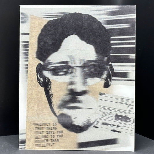 Edward Snowden - Stereoscopic 3D Lenticular